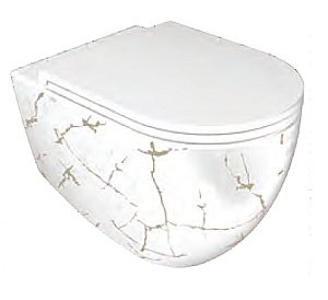Унитаз подвесной Isvea Infinity 10NF02001-2L-MRM белый мрамор матовый, безободковый купить в интернет-магазине Sanbest