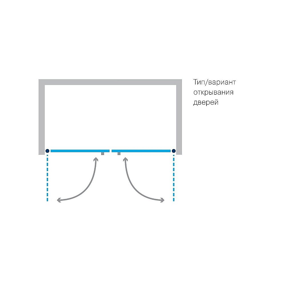 Душевая дверь Koller Pool NEON ND90C 90 стекло прозрачное купить в интернет-магазине Sanbest