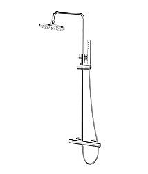 Душевая система Agger Slim A2291200 хром купить в интернет-магазине сантехники Sanbest