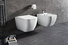 Унитаз подвесной Excellent Ness CENL.3509.500.WH безободковый, с крышкой микролифт купить в интернет-магазине Sanbest