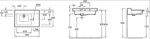 Раковина Jacob Delafon SOPRANO 80  EXL122-00 белая купить в интернет-магазине Sanbest