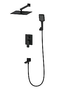 Душевая система встраиваемая WONZON & WOGHAND EDGE, Черный матовый (WW-88939003-MB) купить в интернет-магазине сантехники Sanbest