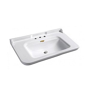 Консоль с раковиной на 3 отв. Kerasan Waldorf 4142K 100 золото для ванной в интернет-магазине сантехники Sanbest