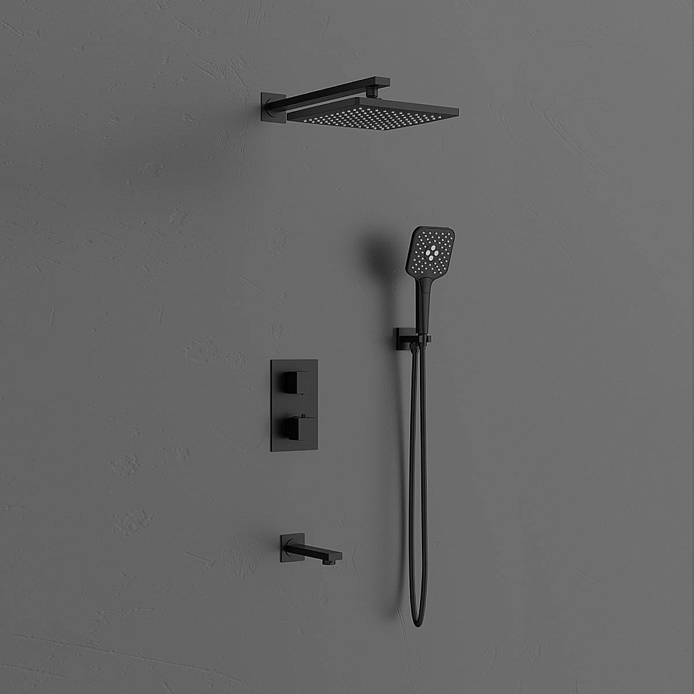 Душевая система Vincea Next VSFW-1N3TMB черная матовая купить в интернет-магазине сантехники Sanbest