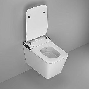 Унитаз подвесной Grossman Smart GR-5701 белый глянцевый, с крышкой микролифт купить в интернет-магазине Sanbest