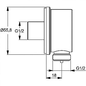 Душевая система Ideal Standard Idealrain Ceraflex BD006XC купить в интернет-магазине сантехники Sanbest
