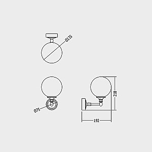Светильник настенный DEVON&DEVON Chelsea DECHELSEA купить в интернет-магазине сантехники Sanbest