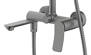 Душевая система Azario Lursy AZ-K2349GR графит купить в интернет-магазине сантехники Sanbest