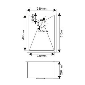 Мойка кухонная Melana ProfLine D5138HB графит купить в интернет-магазине сантехники Sanbest