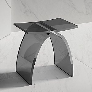 Стульчик для ванной ABBER Kristall AT1739Onyx черный купить в интернет-магазине сантехники Sanbest