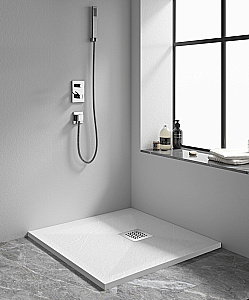Душевой поддон RGW Stone Tray-W 14152088-01-11ST 80х80 белый купить в интернет-магазине Sanbest