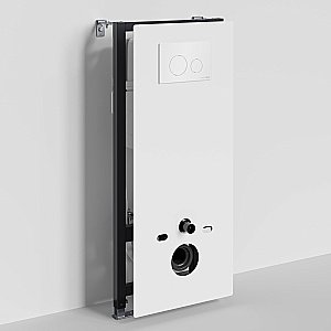 Инсталляция для унитаза WasserKraft Abens 20TLT.010.ME.WH.WH02 белая панель/кнопка белая глянцевая купить в интернет-магазине сантехники Sanbest