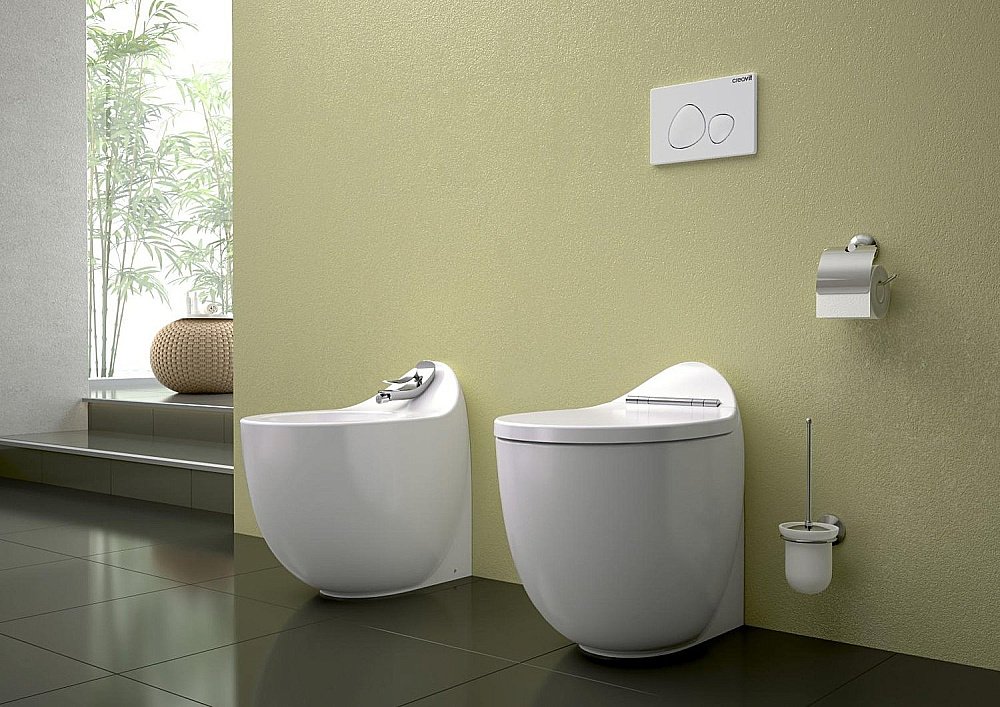 Унитаз приставной Creavit Foglia FG350-11 белый, безободковый купить в интернет-магазине Sanbest