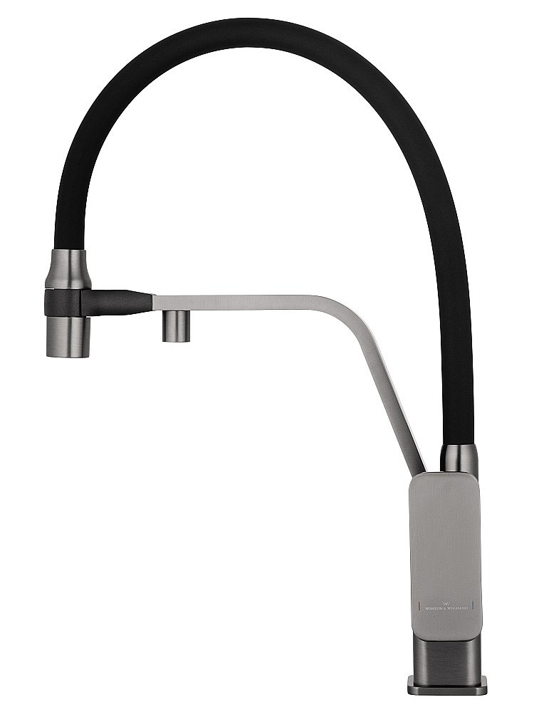 Смеситель для кухни WONZON & WOGHAND WW-88458013-BGM темный графит купить в интернет-магазине сантехники Sanbest