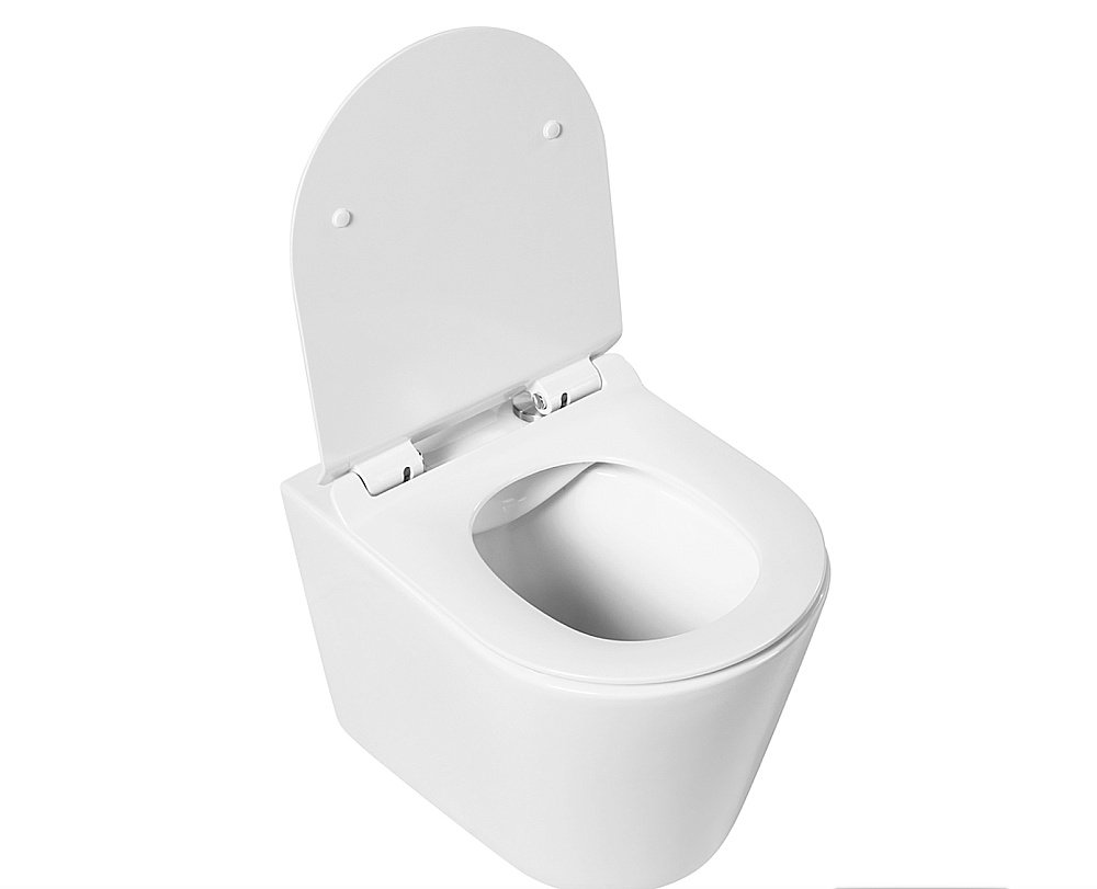 Унитаз подвесной BelBagno FLAY-R BB053CHR безободковый купить в интернет-магазине Sanbest