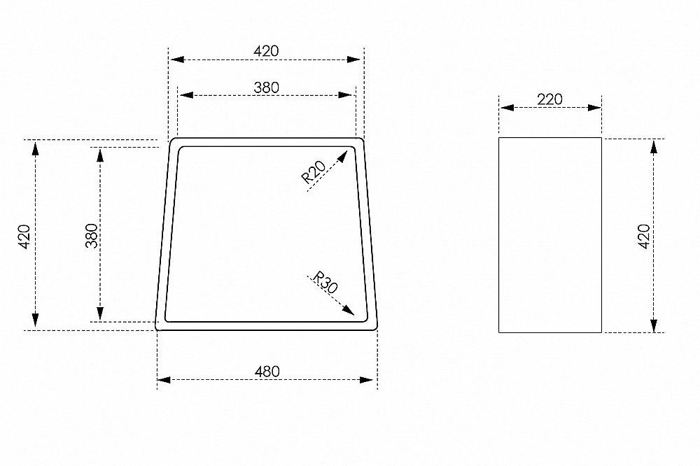Стульчик для ванной Abber STEIN AS1638MB черный матовый купить в интернет-магазине сантехники Sanbest
