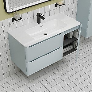 Тумба с раковиной Iddis Edifice 100 EDI10B0i95K голубая для ванной в интернет-магазине Sanbest