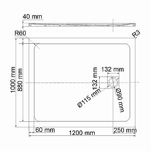 Душевой поддон WasserKRAFT Neime 19T10 120х100 купить в интернет-магазине Sanbest