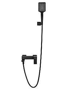 Смеситель для ванны с душем WONZON & WOGHAND CUBE, Черный матовый (WW-88639016-MB) купить в интернет-магазине сантехники Sanbest