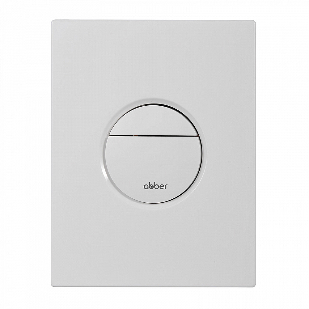 Кнопка для инсталляции Abber AC0126MW белая матовая купить в интернет-магазине сантехники Sanbest