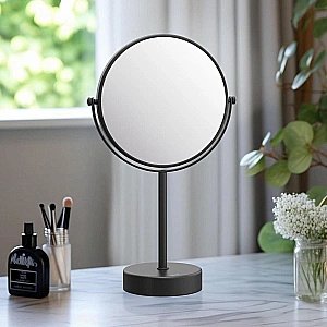 Зеркало косметические Aquatek AQ4914MB черное матовое купить в интернет-магазине сантехники Sanbest