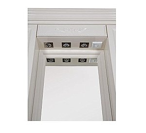 Зеркало со шкафом Aquanet Кастильо 120 слоновая кость в ванную от интернет-магазине сантехники Sanbest