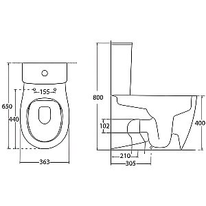 Унитаз-компакт Allen Brau Fantasy 4.11009.20 белый, безободковый купить в интернет-магазине Sanbest