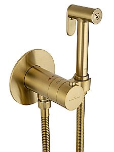 Гигиенический душ с термостатом WONZON & WOGHAND WW-88829909-BG брашированное золото купить в интернет-магазине сантехники Sanbest