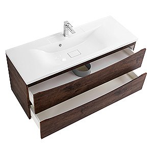 Тумба с раковиной Belbagno MARINO 120 подвесная Rovere Moro для ванной в интернет-магазине Sanbest