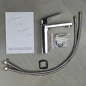 Смеситель для раковины PAINI Bari RTCR205 хром купить в интернет-магазине сантехники Sanbest