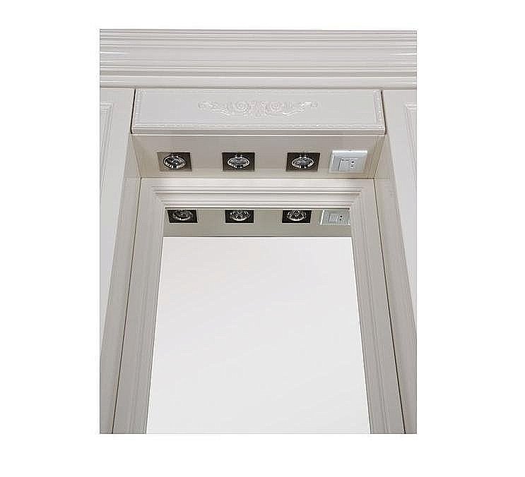 Зеркало со шкафом Aquanet Кастильо 120 слоновая кость в ванную от интернет-магазине сантехники Sanbest