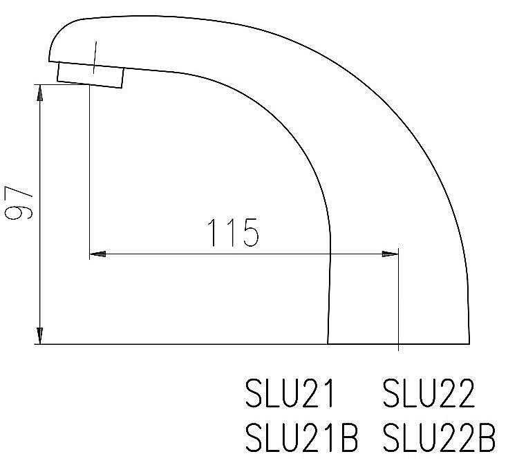 Смеситель для раковины Rav-Slezak SLU21 хром купить в интернет-магазине сантехники Sanbest