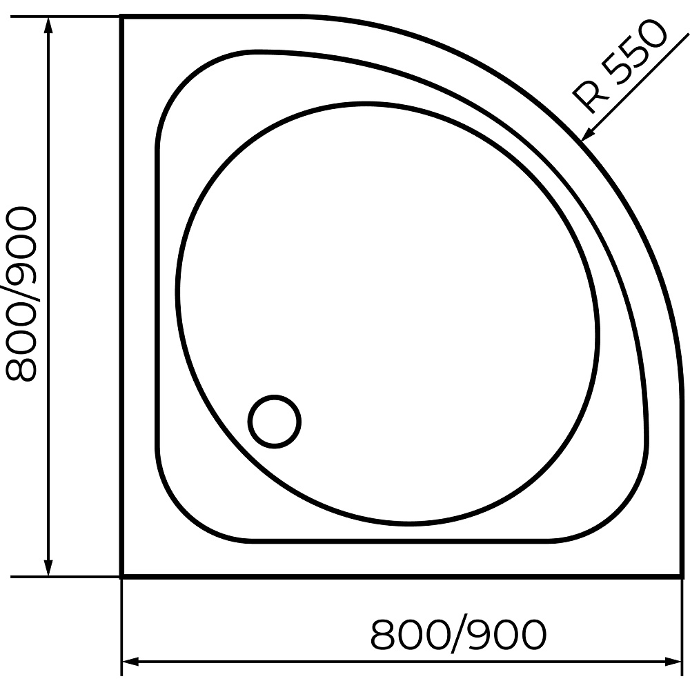 Душевой поддон RGW SMC-W 80x80 57350488-01 белый купить в интернет-магазине Sanbest