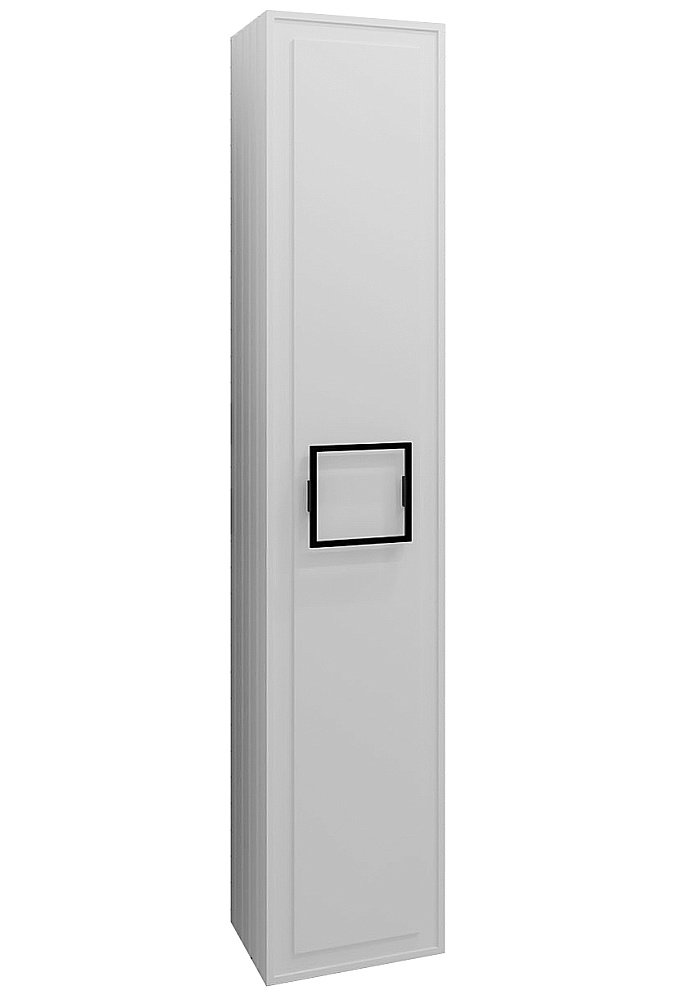 Пенал LA FENICE Cubo Bianco 30 белый/ручка черная для ванной в интернет-магазине сантехники Sanbest