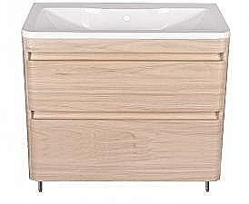 Тумба под раковину напольная Style Line Атлантика 90 ясень перламутр купить в интернет-магазине сантехники Sanbest