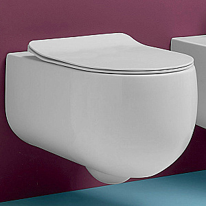 Унитаз подвесной Kerasan Flo 3111 Белый матовый, безободковый купить в интернет-магазине Sanbest