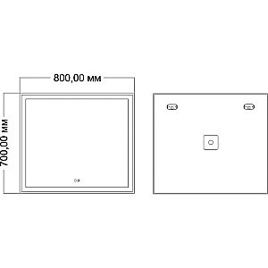 Зеркало Mixline Минио 547052 80 в ванную от интернет-магазине сантехники Sanbest