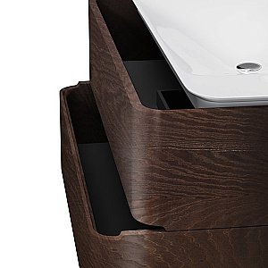 Тумба с раковиной AM.PM Sensation 100 темное дерево для ванной в интернет-магазине Sanbest