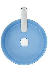 Раковина накладная WeltWasser WW ELBACH 3134 MBL 35,5 голубая матовая купить в интернет-магазине Sanbest