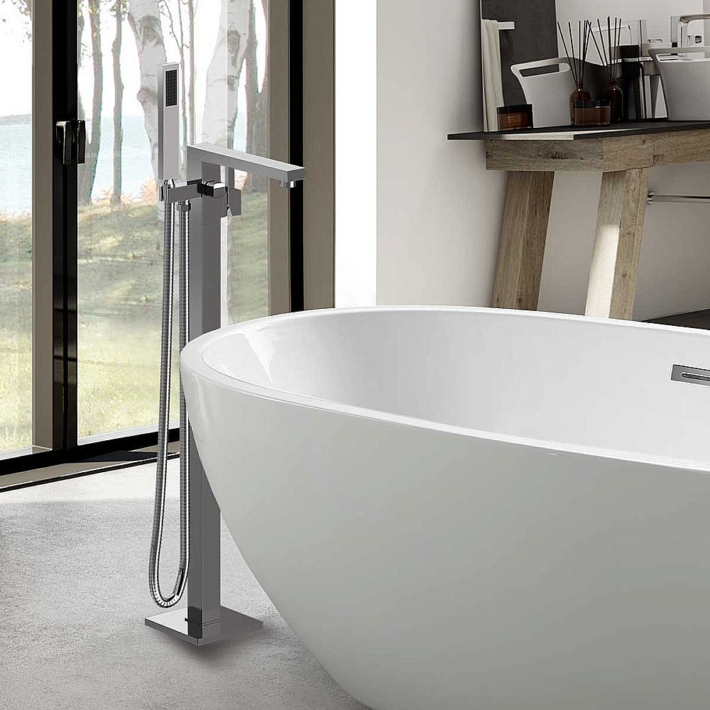 Смеситель для ванны Vincea VTF-101CH хром купить в интернет-магазине сантехники Sanbest