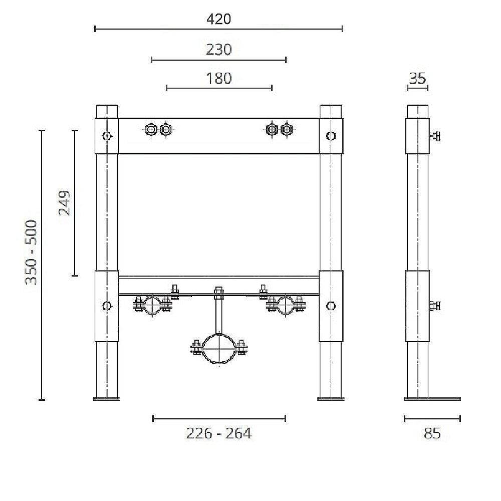 Инсталляция для биде Ctesi Solid bide BK0204010 купить в интернет-магазине сантехники Sanbest