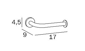 Держатель для туалетной бумаги Inda One A24250CR хром купить в интернет-магазине сантехники Sanbest