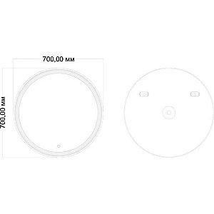 Зеркало Mixline Оливия 545092 70 в ванную от интернет-магазине сантехники Sanbest