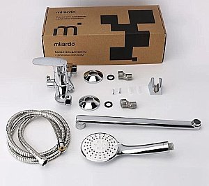 Смеситель для ванны Milardo Rora RORSB00M10 хром купить в интернет-магазине сантехники Sanbest