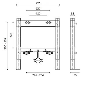 Инсталляция для биде Ctesi Solid bide BK0204010 купить в интернет-магазине сантехники Sanbest