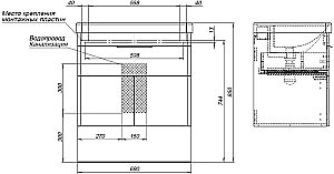 Тумба с раковиной Aquanet Ирис new 70 белый глянец для ванной в интернет-магазине Sanbest