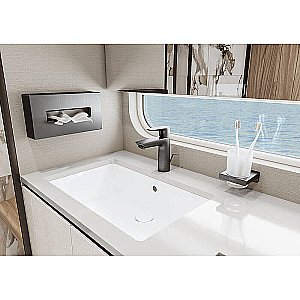 Стакан для зубных щеток Hansgrohe AddStoris 41749340 черный хром купить в интернет-магазине сантехники Sanbest