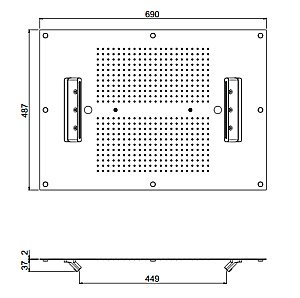 Верхний душ Carimali MyDream 23070XN/S-CRX купить в интернет-магазине сантехники Sanbest