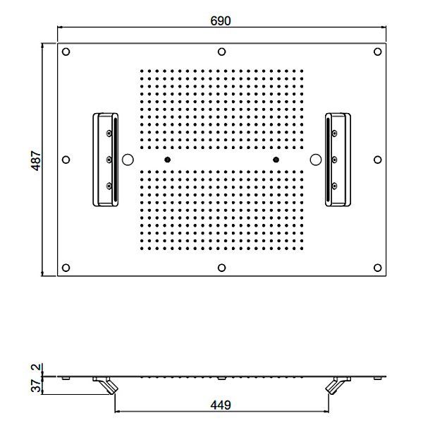 Верхний душ Carimali MyDream 23070XN/S-CRX купить в интернет-магазине сантехники Sanbest