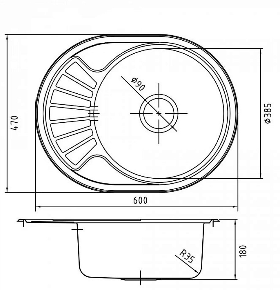 Кухонная мойка Iddis Suno SUN60SDi77 60 сатин купить в интернет-магазине сантехники Sanbest